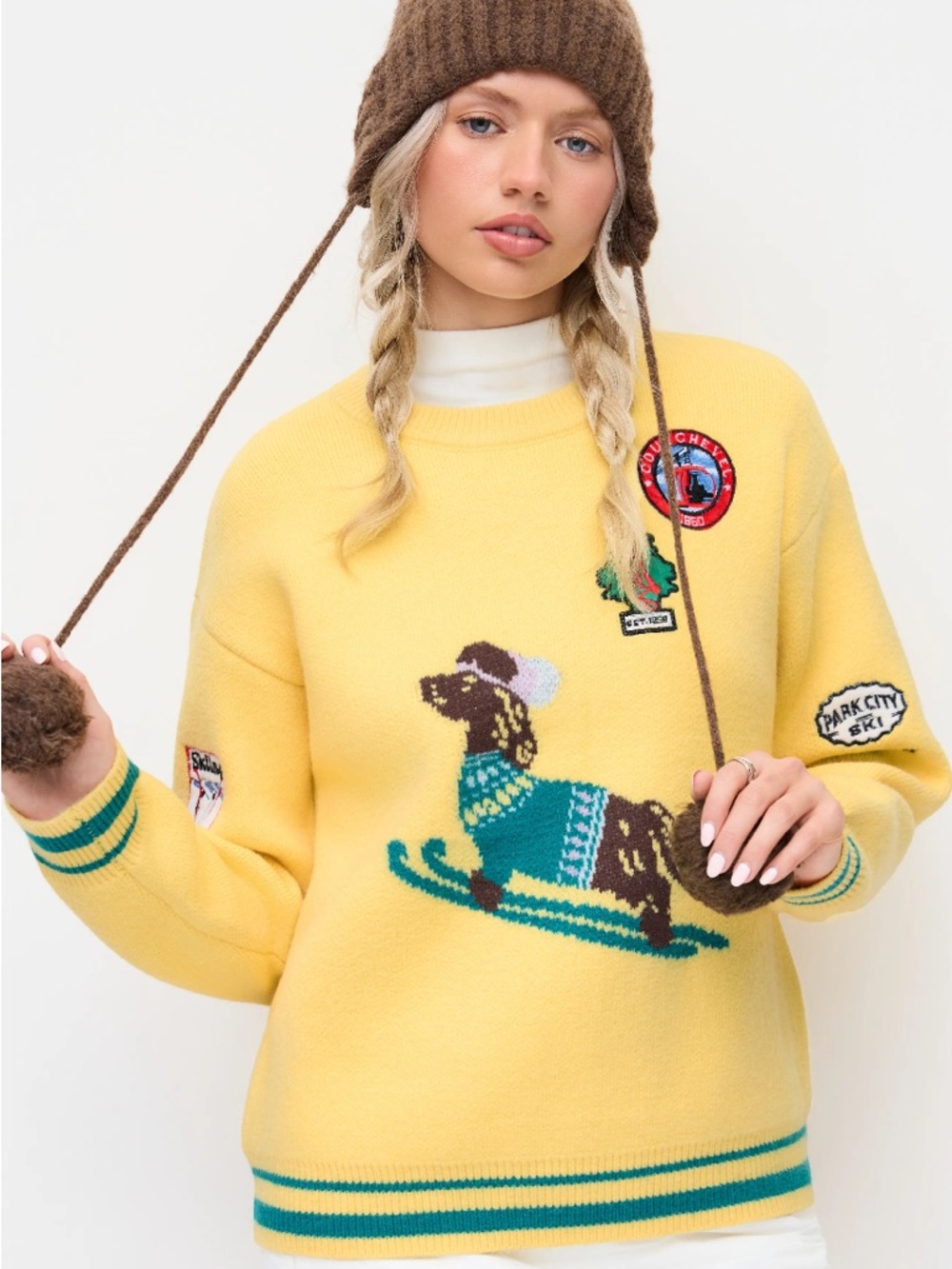 Oversized Dog Patch Sweater